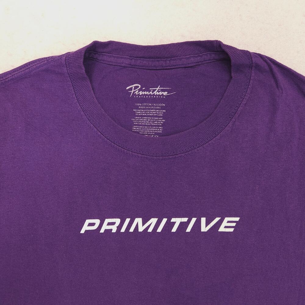 Primitive Skate Crew Neck Short Sleeve Graphic T Shirt Mens Size Medium M Purple